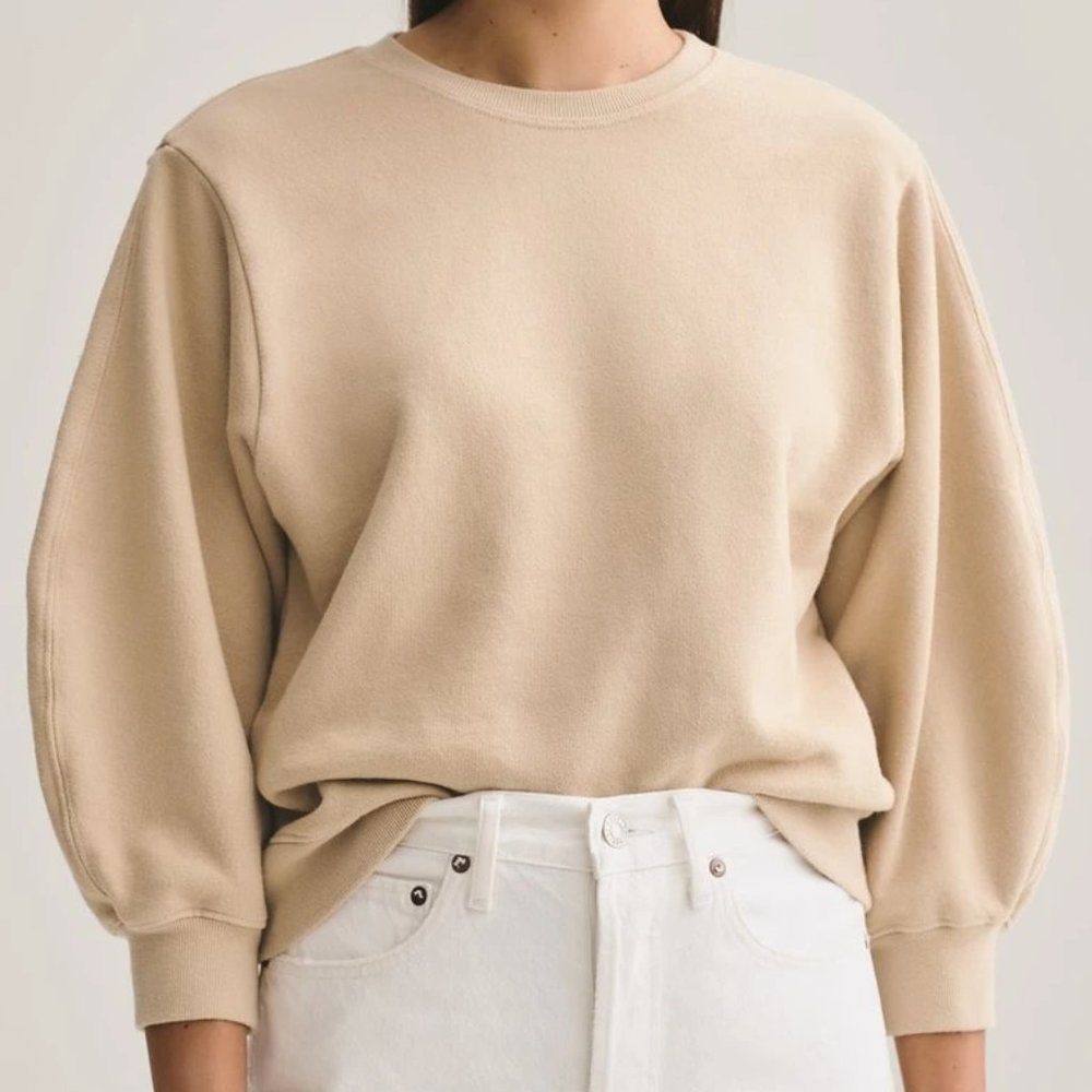 AGOLDE THORA NEUTRAL SWEATSHIRT XS